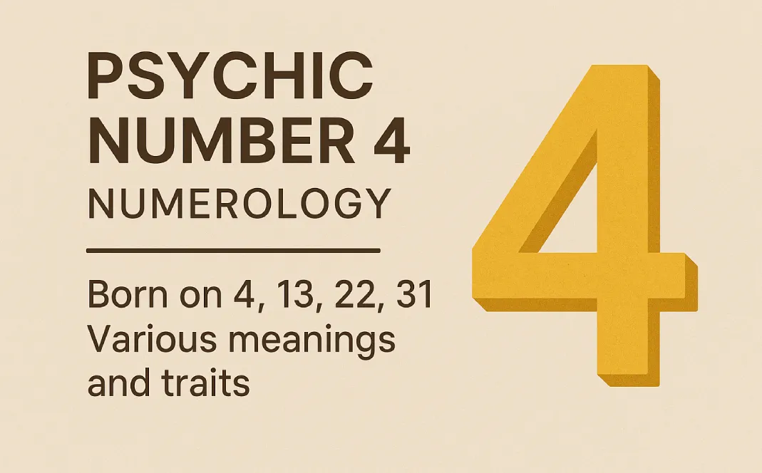Psychic Number 4 Numerology